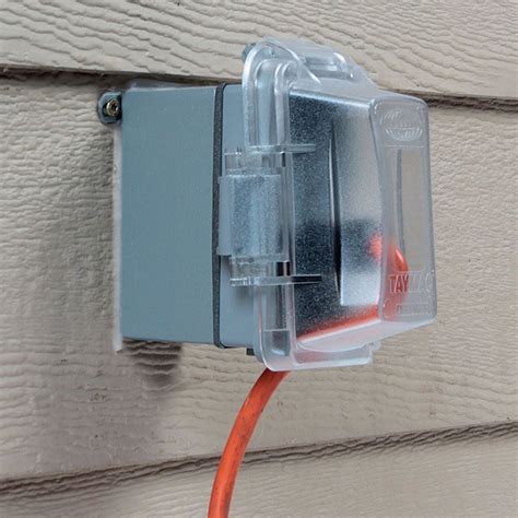 combination lock electrical box outdoors|outdoor electrical receptacle lock.